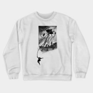 Picked Them Up One By One - The War of the Worlds - Warwick Goble Crewneck Sweatshirt